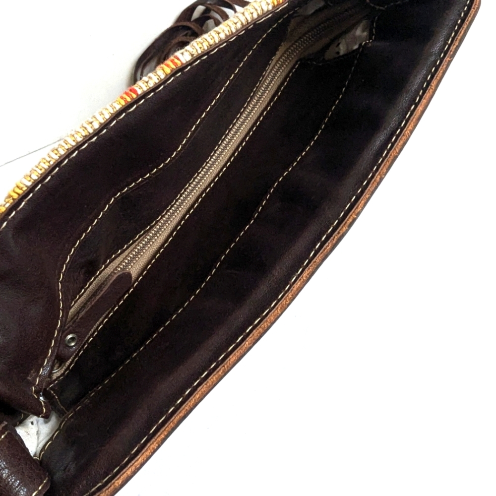 Myra Bag Hand Tooled Clutch Crossbody Shoulder Bag 💜 Rancher Aztec Western - Picture 11 of 16